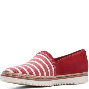 Clarks - Womens Serena Paige Shoes, Color Red, Size: 7 W US